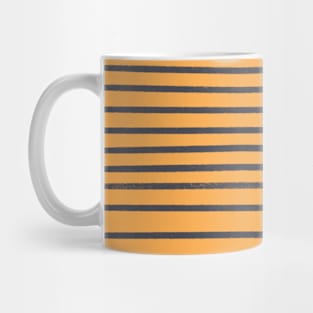 Inkwell grey stripes on yellow Mug